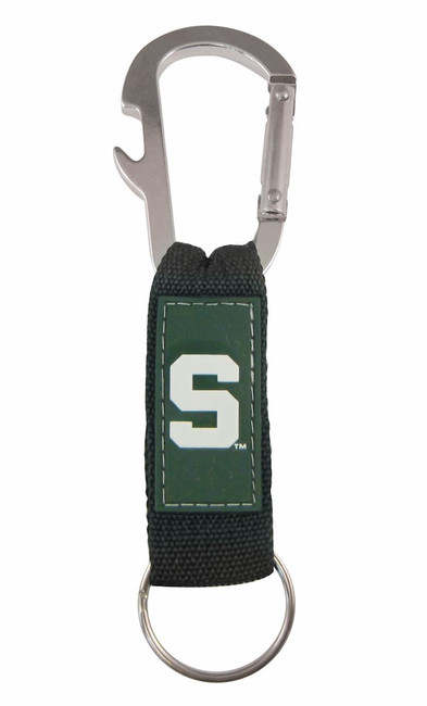 Michigan State Spartans Carabiner Keychain NCAA Key Holder Clip Fan Accessory