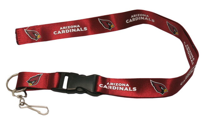 Arizona Cardinals Lanyard Keychain ID Holder NFL Fan Accessory - Breakaway with Key Ring
