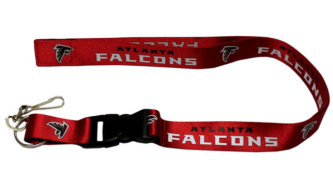 Atlanta Falcons Lanyard Keychain ID Holder NFL Fan Accessory - Breakaway with Key Ring