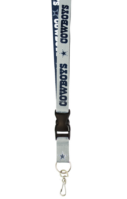 Dallas Cowboys Lanyard Keychain ID Holder NFL Fan Accessory Two Tone Style