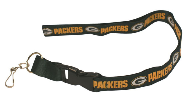 Green Bay Packers Lanyard Keychain ID Holder NFL Fan Accessory - Breakaway with Key Ring