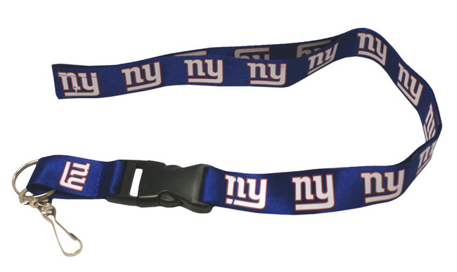 New York Giants Lanyard Keychain ID Holder NFL Fan Accessory - Breakaway with Key Ring