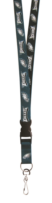 Philadelphia Eagles Lanyard Keychain ID Holder NFL Fan Accessory Two Tone Style