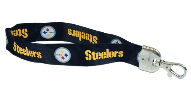 Pittsburgh Steelers Lanyard Keychain ID Holder NFL Fan Accessory - Wristlet