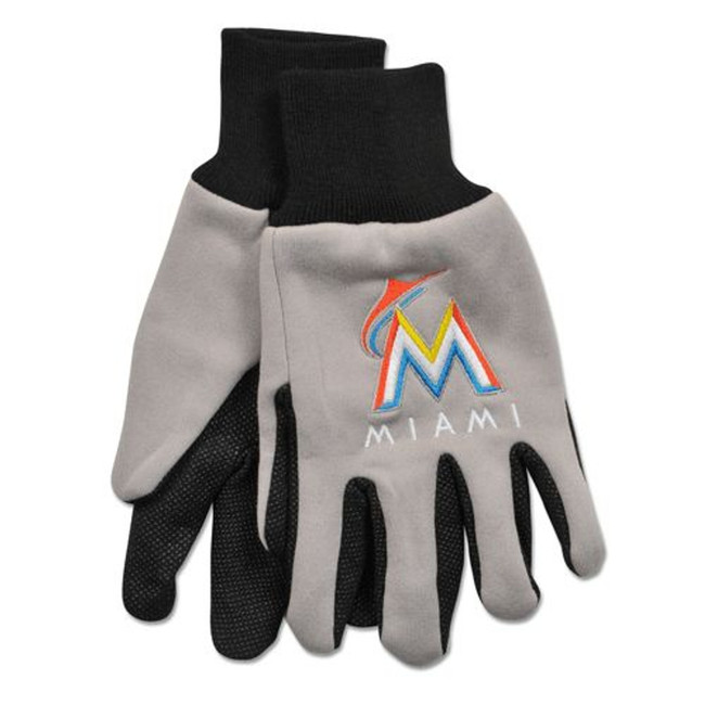 Miami Marlins Two Tone Gloves Adult Size
