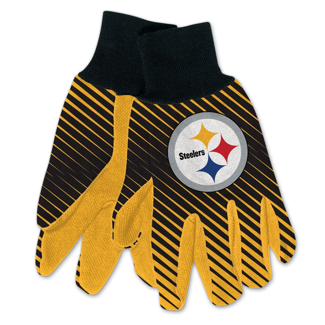 Pittsburgh Steelers Two Tone Gloves Adult Size
