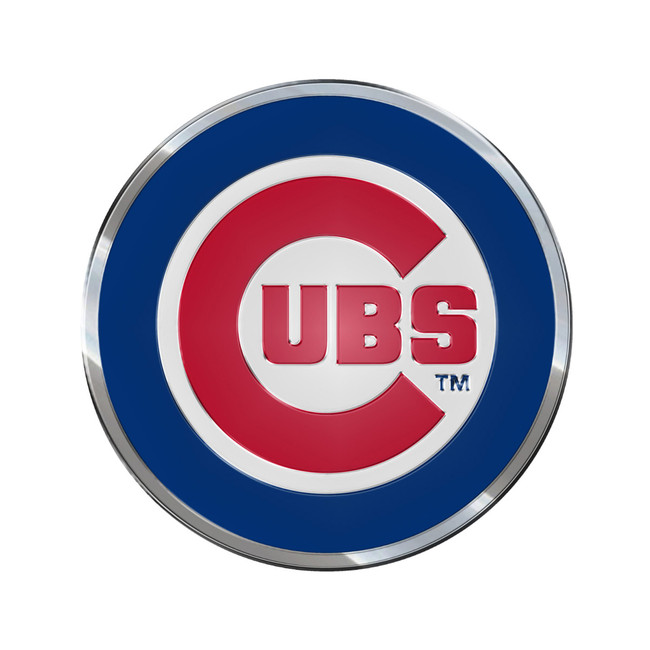 Chicago Cubs Embossed Color Emblem "Circular Cubs" Primary Logo