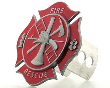 Hitch Cover- Fire Fighter's Cross