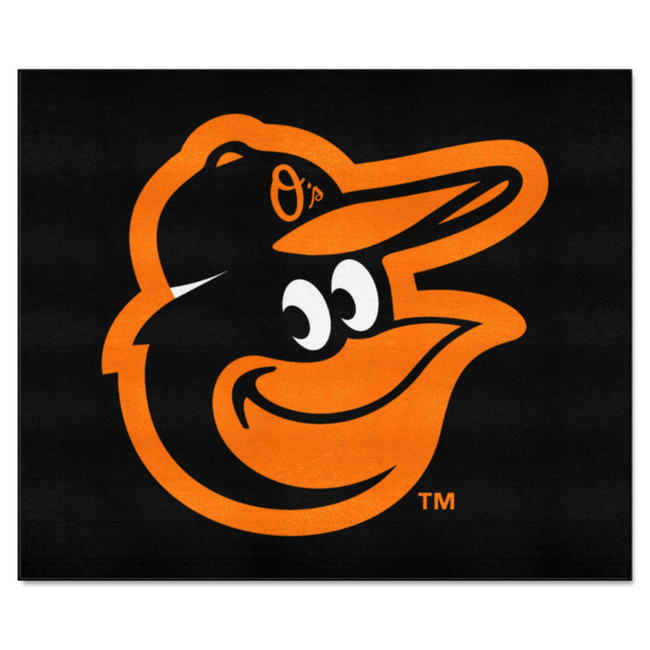 Baltimore Orioles Tailgater Rug - 5ft. x 6ft. Bird Head Primary Cap Logo