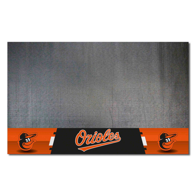 Baltimore Orioles Cartoon Bird Grill Mat 26"x42" "Cartoon Bird" Logo and "Orioles" Wordmark