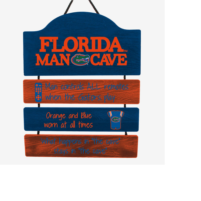 Florida Gators Man Cave Design Wood Sign