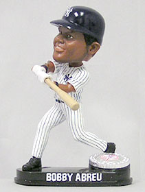New York Yankees Bobby Abreu Forever Collectibles Blatinum Bobblehead