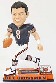 Chicago Bears Rex Grossman Forever Collectibles On Field Bobblehead