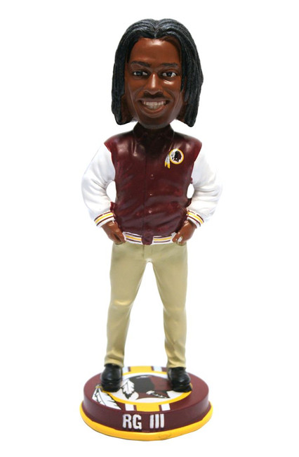 Washington Commanders Robert Griffin III Forever Collectibles Varsity Jacket Bobblehead
