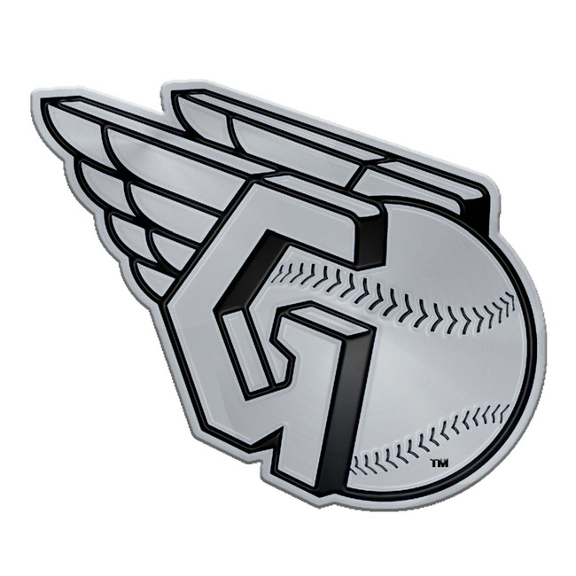 Cleveland Guardians Molded Chrome Emblem "Block C" Primary Logo