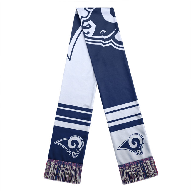 Los Angeles Rams Scarf Colorblock Big Logo Design