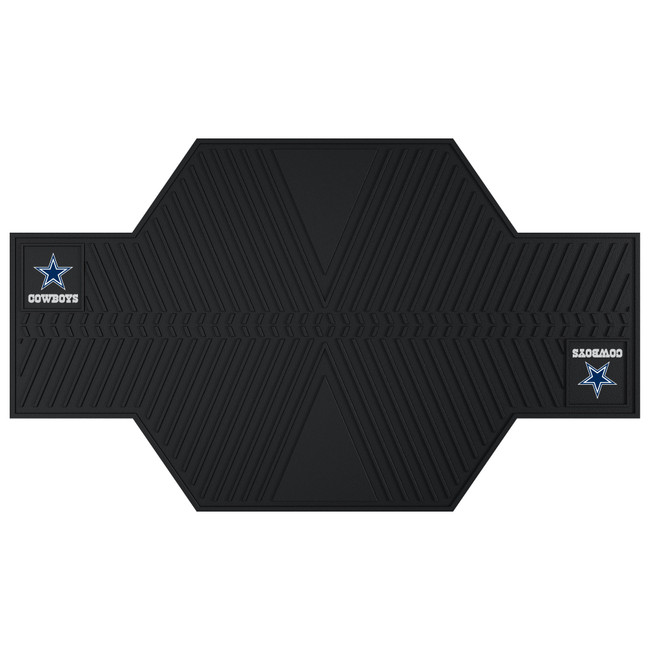 Dallas Cowboys Motorcycle Mat Star Primary Logo and Wordmark Black