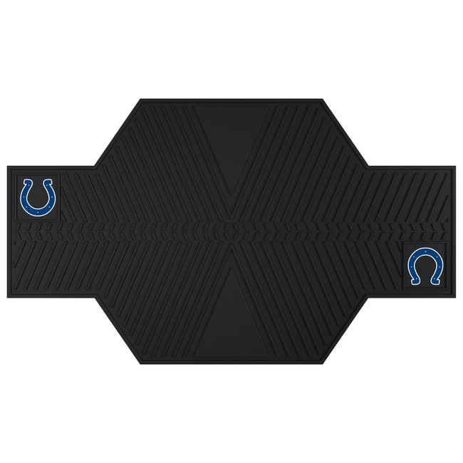 Indianapolis Colts Motorcycle Mat Horseshoe Primary Logo Black