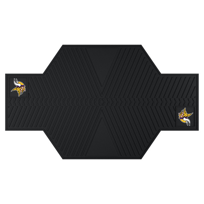 Minnesota Vikings Motorcycle Mat Viking Head Primary Logo Black