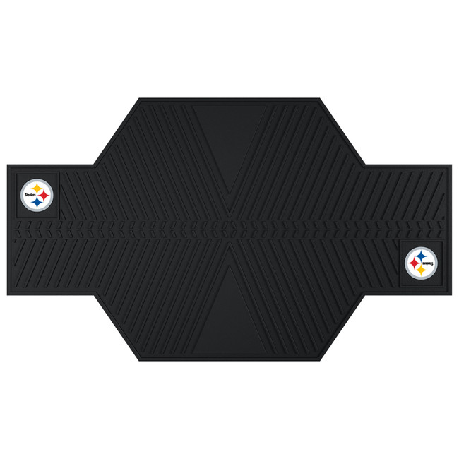 Pittsburgh Steelers Motorcycle Mat Steeler Primary Logo Black