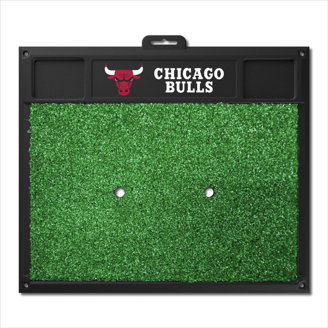 Chicago Bulls Golf Hitting Mat Bull Head Primary Logo & Wordmark