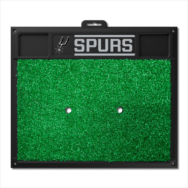 San Antonio Spurs Golf Hitting Mat Spur Primary Logo & Wordmark