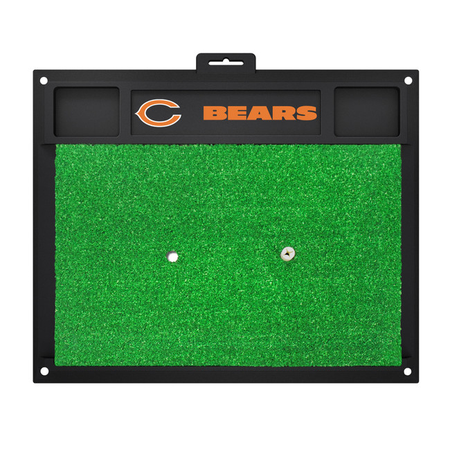 Chicago Bears Golf Hitting Mat "C" Logo & "Bears" Wordmark" Navy