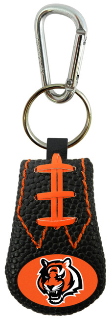 Cincinnati Bengals Keychain Team Color Football