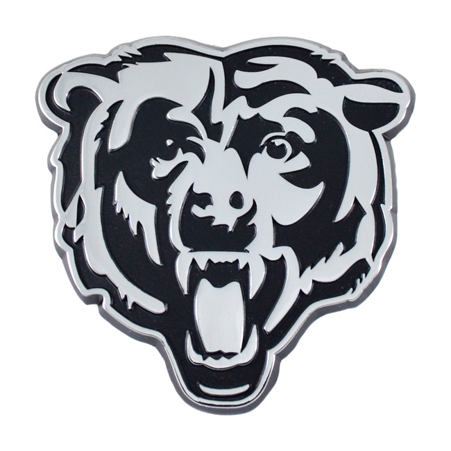Chicago Bears 3D Chrome Metal Emblem C Primary Logo