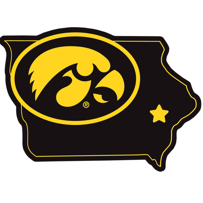 Iowa Hawkeyes Home State 11 Inch Magnet