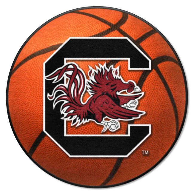 South Carolina Gamecocks Basketball Rug - 27in. Diameter A