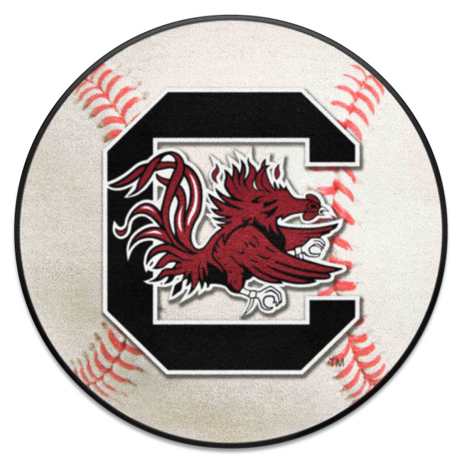 South Carolina Gamecocks Baseball Rug - 27in. Diameter A
