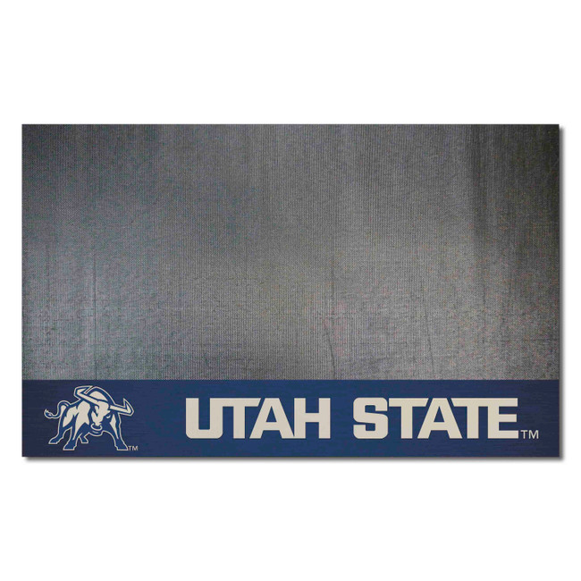Utah State Aggies Vinyl Grill Mat - 26in. x 42in.