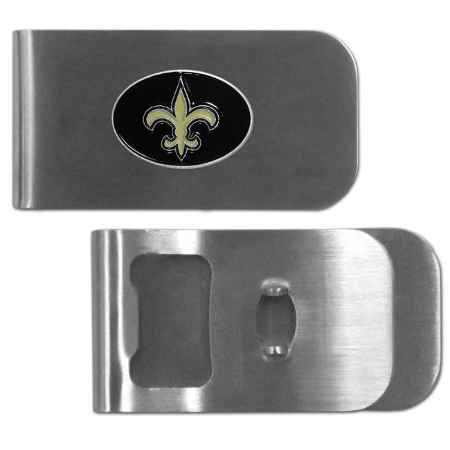 New Orleans Saints Bottle Opener Money Clip