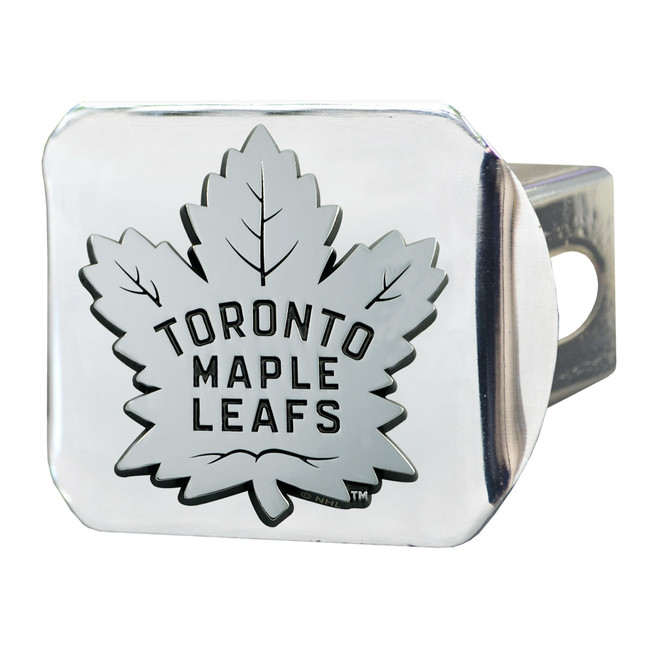 NHL - Toronto Maple Leafs Hitch Cover - Chrome on Chrome 3.4"x4"