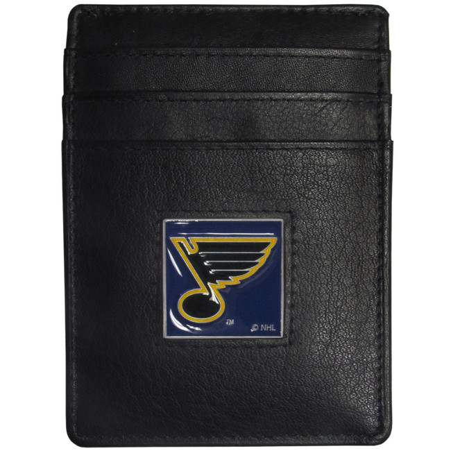 St. Louis Blues® Leather Money Clip/Cardholder Packaged in Gift Box