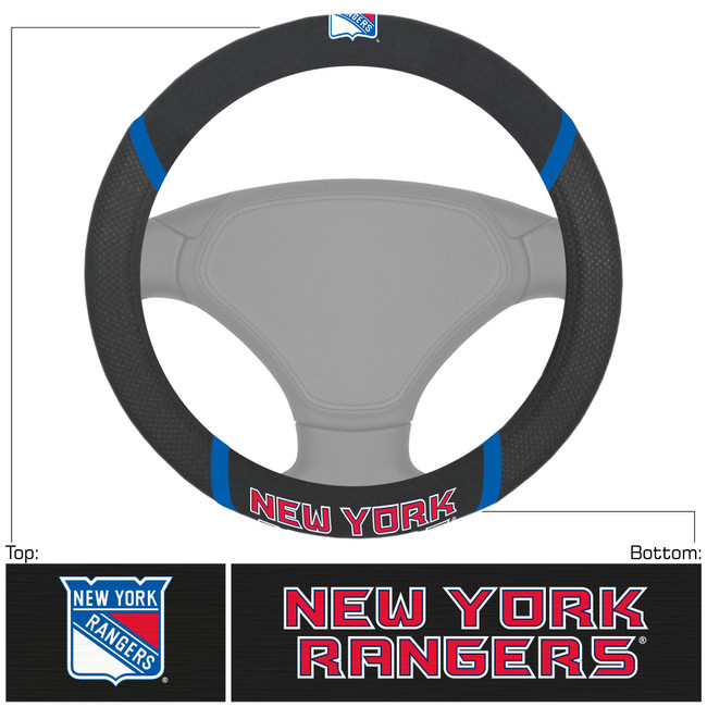 NHL - New York Rangers Steering Wheel Cover 15"x15"