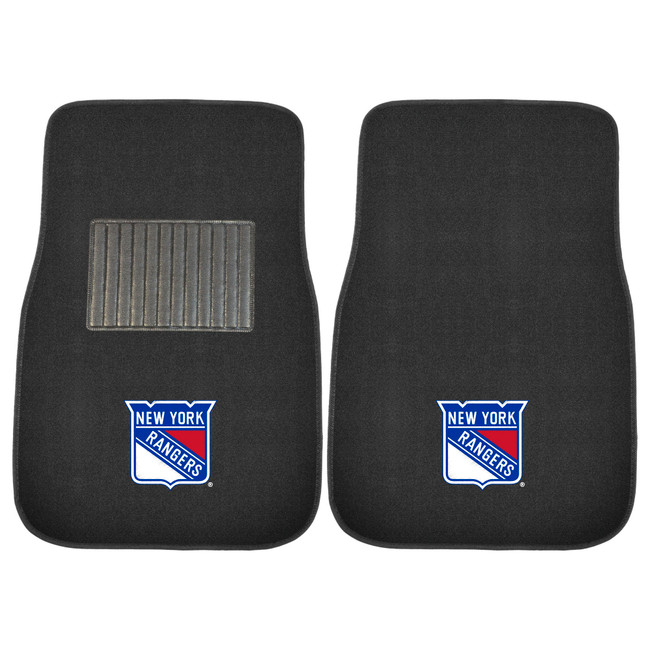 NHL - New York Rangers 2-pc Embroidered Car Mat Set 17"x25.5"
