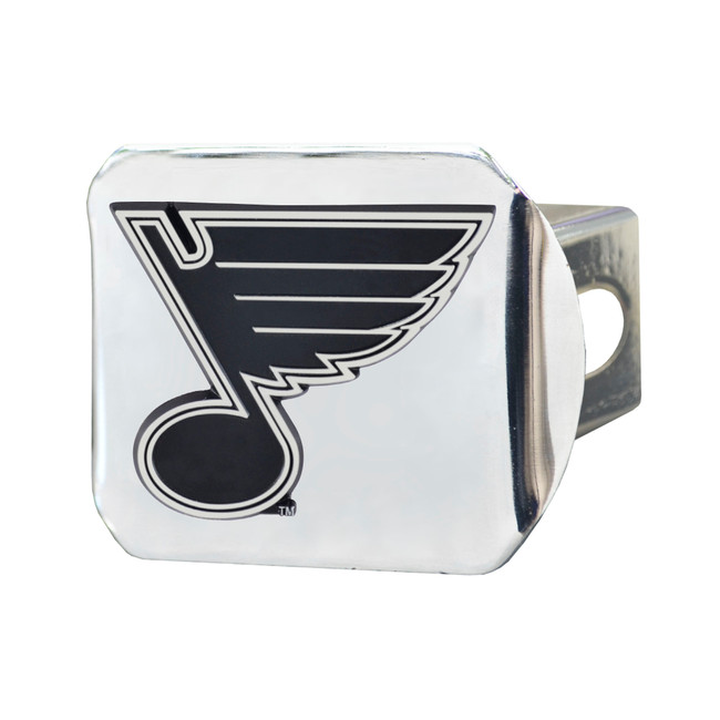 NHL - St. Louis Blues Hitch Cover - Chrome on Chrome 3.4"x4"