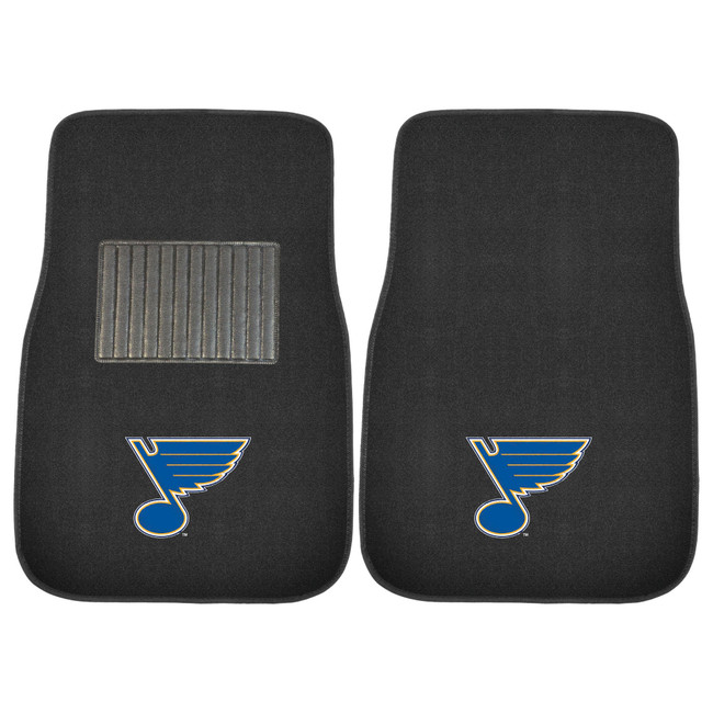 NHL - St. Louis Blues 2-pc Embroidered Car Mat Set 17"x25.5"