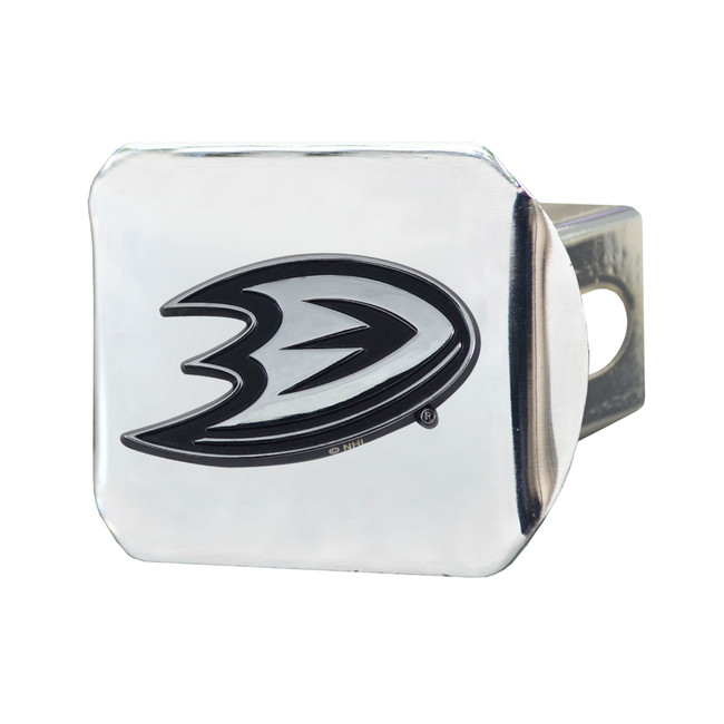 NHL - Anaheim Ducks Hitch Cover - Chrome on Chrome 3.4"x4"