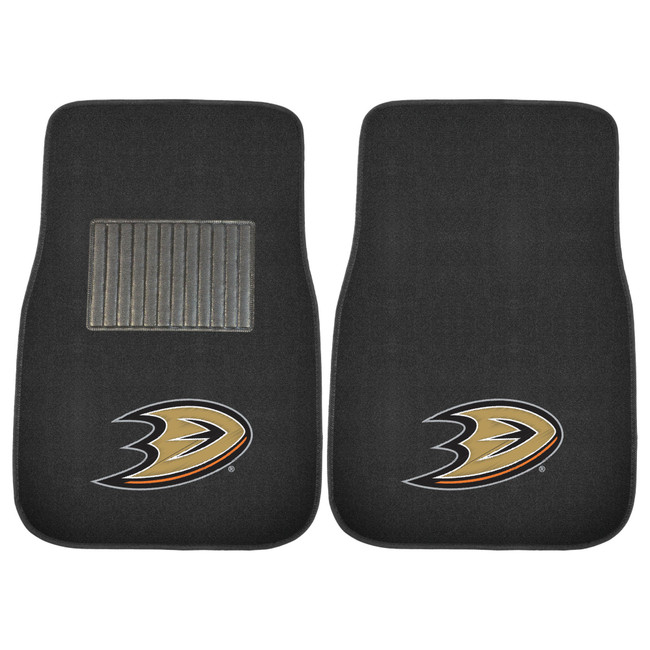 NHL - Anaheim Ducks 2-pc Embroidered Car Mat Set 17"x25.5"
