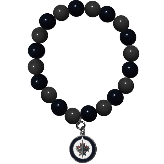 Winnipeg Jets Fan Bead Bracelet
