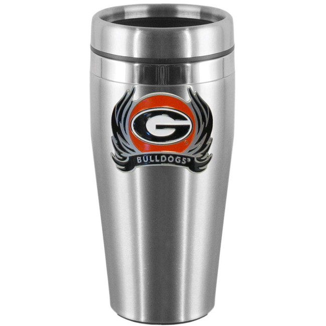 Georgia Bulldogs Steel Travel Mug