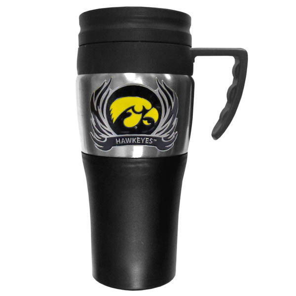 Iowa Hawkeyes Steel Travel Mug w/Handle