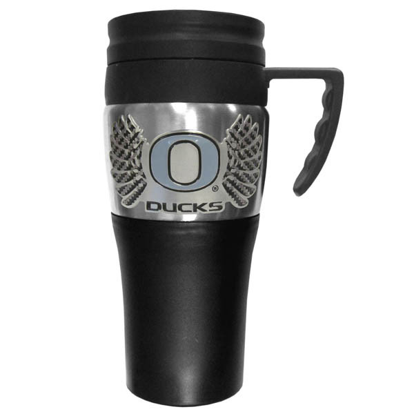 Oregon Ducks Steel Travel Mug w/Handle