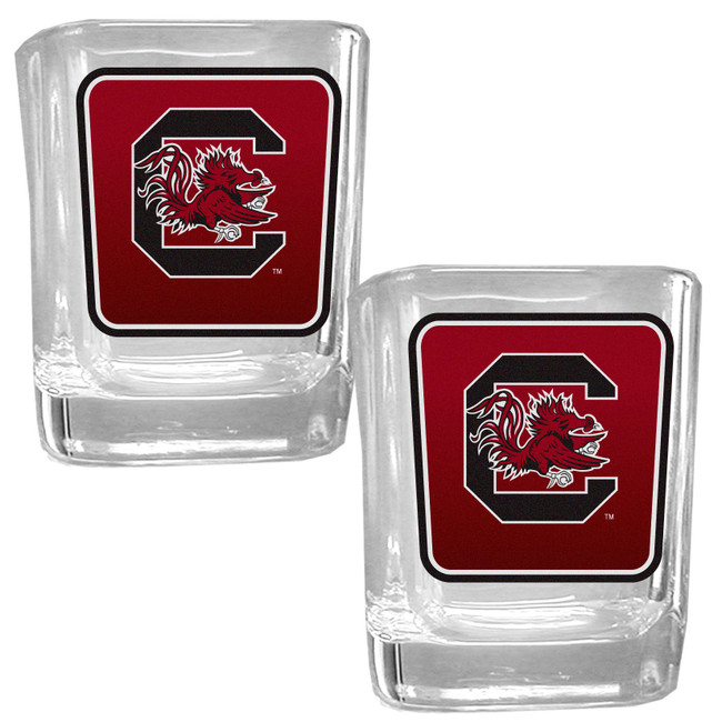 S. Carolina Gamecocks Square Glass Shot Glass Set