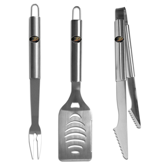 Anaheim Ducks® 3 pc Stainless Steel BBQ Set