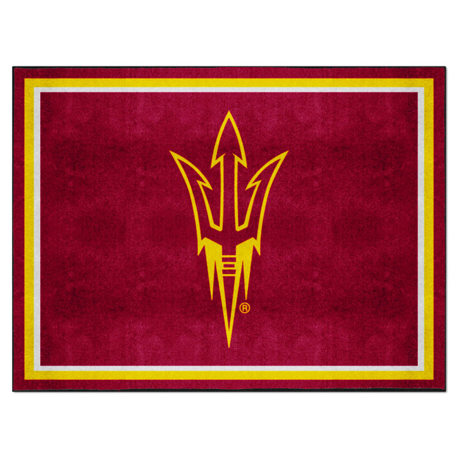 Arizona State Sun Devils 8ft. x 10 ft. Plush Area Rug, Pitchfork Logo