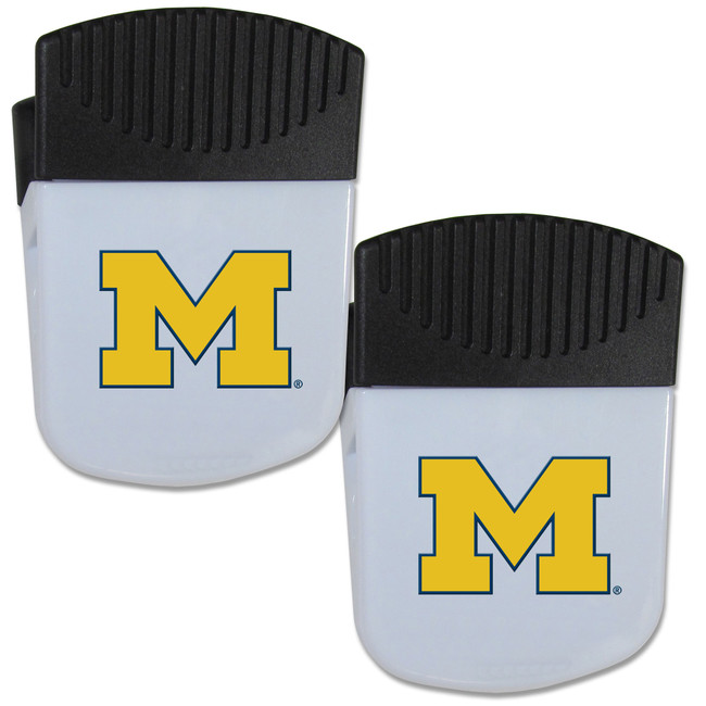 Michigan Wolverines Chip Clip Magnet with Bottle Opener, 2 pack